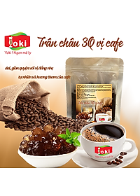 Trân châu 3Q vị cafe Yoki dai, giòn, quyện với vị đắng nhe thơm nồng nàn của cafe