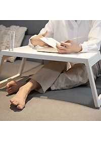 Bàn Xếp Xiaomi Youpin Jiezhi Bằng PP Nhẹ Với Ngăn Để Máy Tính Bảng & Lỗ Sạc Thiết Bị