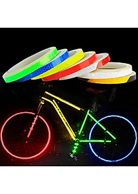 Cuộn Đề Can (Decal) Phản Quang Dán Trang Trí Viền Thân Xe Đạp, Xe Máy, Ô tô An Toàn Ban Đêm Nổi Bật (8 mét) Mai Lee