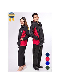 Áo mưa Thảo Kiên Áo mưa bộ 1 đầu 1 người 2 lớp phủ PU cao cấp chống thấm mưa cực tốt chính hãng