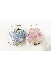 Kẹp tóc con bướm - kẹp tóc càng cua 5 răng - kẹp tóc trong suốt - kẹp gấp 5 răng mẫu mới