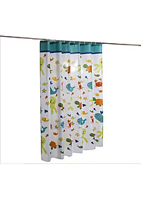  RÈM PHÒNG TẮM VẢI POLYESTER DÀY, IN HOẠT HÌNH KHÔNG THẤM NƯỚC