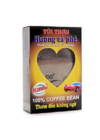 Combo 2 túi thơm treo xe ô tô hương Cafe nguyên chất Hando 100g/túi