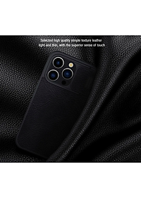Bao da dành cho iPhone 15 Pro Max, 15 Pro hàng chính hãng Nillkin QIN có nắp trượt bảo vệ camera - Hàng nhập khẩu
