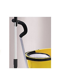 Bộ Lau Nhà 360 độ Omega Mop Plus công nghiệp (xô lớn + xe đẩy + xoay tay)