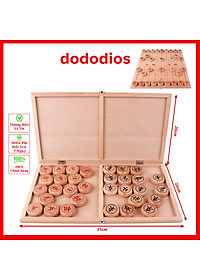 [HÀNG CAO CẤP - GỖ TỰ NHIÊN] Bộ Cờ Tướng Gỗ Cao Cấp 40 x 35cm Khắc Nét Tinh Xảo, Chính Hãng dododios