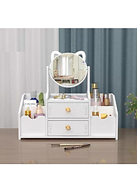 Kệ , Tủ Mỹ Phẩm Trang Điểm Để Bàn Có Gương Nhiều Ngăn - Hàng Chính Hãng 