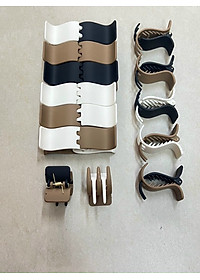 Kẹp tóc, Kẹp gấp, Kẹp càng cua bản vuông nhiều màu kẹo ngọt xinh xắn hot trend - phong cách Hàn Quốc