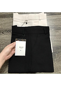 Quần suông ống rộng có khóa kéo, siêu xinh, culottes nữ mặc chân dài như siêu mẫu