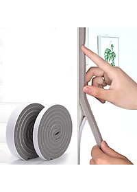 Combo 2 Cuộn ron gioăng mút xốp dán khe khung cửa cách âm giảm chấn chống bụi dài 2 mét