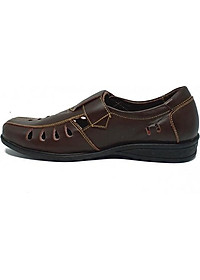 Giày rọ nam Huy Hoàng da bò màu nâu HT7787