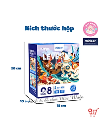 Bộ Xếp Hình Nâng Cao Mideer Advanced Puzzle - Level 8 (Magic Book and Fairy Tales) Dành Cho Bé Gái Từ 6 Tuổi