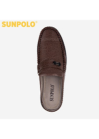 Dép Sapo Dép Sục Nam Da Bò SUNPOLO SPO274 (Đen, Nâu)