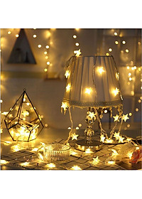 Đèn Led Trang Trí Bông Tuyết Dài 10M - 100 Bóng Trang Trí Noel Lễ Tết