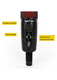 Micro thu âm cổng USB có Jack tai nghe Benmica B200 - Hàng chính hãng