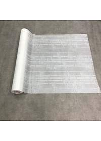 Giấy dán kính hình cây tre cây trúc màu trắng - khổ 90cm - có sẵn keo