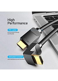 Cáp HDMI 2.0 Vention gập 90° AARBG - Hàng chính hãng