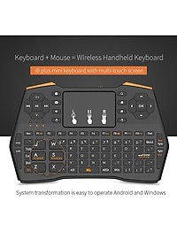 Mini Không Dây Bàn Phím 2.4GHz Remote Điều Khiển Bàn Di Chuột Cho Smart Tivi Máy Tính Bảng Laptop Xbox 360 PS4 bàn Phím