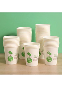 SET 50 Cốc Giấy Dùng Một Lần Chịu Nhiệt Không Rò Ri Chất Liệu An Toàn Đa Năng - Cốc Dùng 1 Lần Uống Nước Ly Giấy Uống Nước - HÀNG CHÍNH HÃNG MINIIN