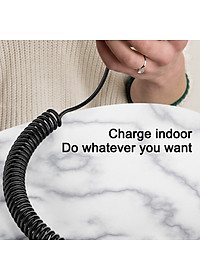 Dây cáp sạc lò xo sạc nhanh PD 20W USB C to Light chuẩn Type C PD 3.0 hiệu Rock Spring PD Cable cho iPhone / cho iPad / cho Airpods có khả năng truyền tải dữ liệu tốc độ cao 480Mbps, trang bị chip điều chỉnh dòng điện thông minh - hàng nhập khẩu