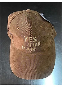 mũ lưỡi trai  thêu chữ yes you can