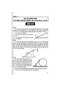 Sách - Tổng tập đề thi Olympic 30 tháng 4 Vật lý 10 (2014 - 2018)
