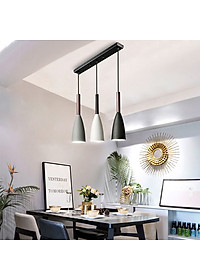 Đèn thả bàn ăn, phòng khách OSIAC 3 bóng ngang cao cấp kèm bóng LED chuyên dụng