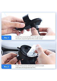 Gía đỡ điện thoại gắn taplo hoặc kính lái ô tô nhãn hiệu Baseus SUYL-JY01 - Hàng Nhập Khẩu