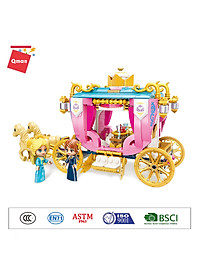 Đồ chơi xếp hình Xe ngựa hoàng gia dành cho bé gái Qman 2614