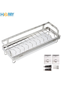 Kệ để chén đĩa đa năng dán tường inox 304 Hobby home decor KCD