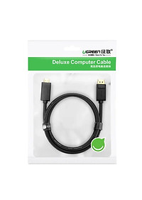 Ugreen UG10238DP101TK 1M Màu Đen Cáp chuyển đổi Displayport sang HDMI thuần đồng - HÀNG CHÍNH HÃNG