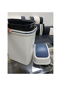 Thùng rác nắp lật Hiro 15L (Kèm ruột) - Chính hãng INOCHI