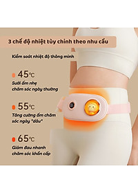 Máy Massage Làm Ấm Bụng, Đai Đeo Giảm Đau Bụng Kinh Nguyệt, Làm Ấm Tử Cung Cho Phụ Nữ Đến Kì
