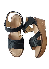 Giày Sandal Xuồng Nữ Da Bò Thật BIGGBEN Cao 5cm SDX38