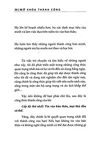 Sách Mở Khóa Thành Công - Bí Quyết Để Luôn Tràn Đầy Động Lực Và Tự Tin Nhằm Đạt Được Thành Công Bạn Mơ Ước
