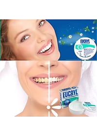 Bột trắng răng, Kem đánh răng trắng răng Eucryl Anh Giúp răng trắng sáng bền lâu , sạch bóng và thơm mát cả ngày - QuaTangMe Extaste