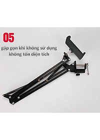 GIÁ ĐỠ MÁY TÍNH BẢNG, ĐIỆN THOẠI ĐA NĂNG KẸP ĐẦU GIƯỜNG CHUẨN TỐT - Hàng chính hãng 