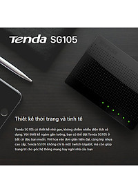 Bộ chia mạng Switch Tenda SG105 5 cổng Gigabit - Hàng Chính Hãng