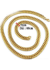 Dây chuyền nam inox cách điệu mạ vàng Hàn Quốc BHDC124