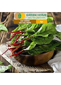Hạt Giống Rau Cải Cầu Vồng Greenhome, Gói 5g~200 hạt, Dễ Trồng Quanh Năm, Nảy Mầm Cao, Thu Hoạch Nhanh, Năng Suất Cao R06