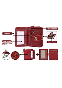 Ví nữ 100% da thật cao cấp phong cách mới