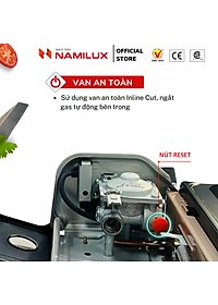 Bếp Gas Du Lịch (Bếp Gas Mini) NaMilux Mother│Van An Toàn Inline Cut│Công Suất 2.6 Kw (2.200 kcal/giờ) - Hàng Chính Hãng