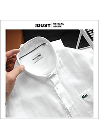 Áo sơ mi nam cộc tay trơn cổ bẻ basic LCT chuẩn form chất liệu linen cao cấp, trẻ trung lịch lãm - THE DUST