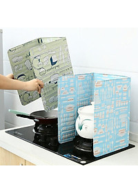 Tấm chắn dầu mỡ chắn gió bếp ga hoạ tiết chịu nhiệt