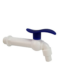 Bộ 3 vòi hồ tay xanh nhựa PP, thân dài, ren 21-27mm Eurolife EL-VHX2127-D (Trắng xanh) (3 cái)