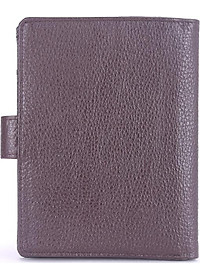 Ví đựng Passport Huy Hoàng bấm nút màu nâu-HT9109