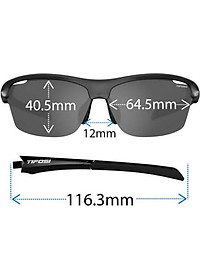 Kính mát thể thao Unisex Tifosi Intense - Gọng Matte Black, Tròng AC Red