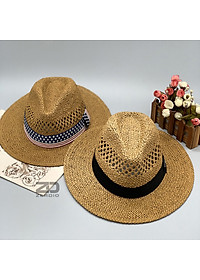 Mũ Rơm, Nón Phớt Cói Rộng Vành Nam Nữ Cao Cấp MP047