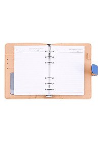 Bóp Sổ 6 Còng Da  Nhỏ  2 Màu (160 Trang) Uyên Loan - Màu Ngẫu Nhiên