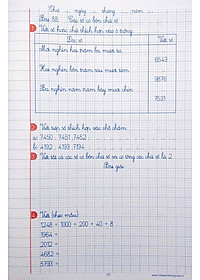 Vở Ô Li Bài Tập Toán Lớp 3 - Quyển 2